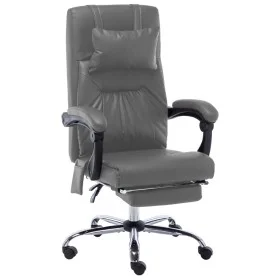 Anthrazitgrauer Massage-Bürostuhl aus Kunstleder von vidaXL, Bürostühle - Ref: Foro24-20298, Preis: 168,84 €, Rabatt: %