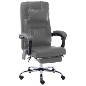 Anthrazitgrauer Massage-Bürostuhl aus Kunstleder von vidaXL, Bürostühle - Ref: Foro24-20298, Preis: 171,05 €, Rabatt: %