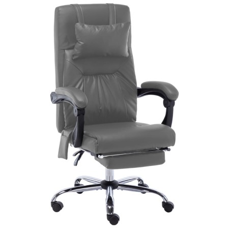Anthrazitgrauer Massage-Bürostuhl aus Kunstleder von vidaXL, Bürostühle - Ref: Foro24-20298, Preis: 171,05 €, Rabatt: %