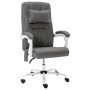Silla de oficina de masaje cuero sintético gris de vidaXL, Sillas de oficina - Ref: Foro24-20313, Precio: 181,22 €, Descuento: %