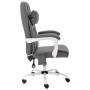 Silla de oficina de masaje cuero sintético gris de vidaXL, Sillas de oficina - Ref: Foro24-20313, Precio: 181,22 €, Descuento: %