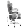 Silla de oficina de masaje cuero sintético gris de vidaXL, Sillas de oficina - Ref: Foro24-20313, Precio: 181,22 €, Descuento: %
