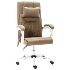 Taupe Gray Fabric Massage Office Chair by vidaXL, Office chairs - Ref: Foro24-20316, Price: 187,72 €, Discount: %