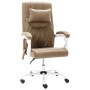 Taupegrauer Massage-Bürostuhl aus Stoff von vidaXL, Bürostühle - Ref: Foro24-20316, Preis: 190,60 €, Rabatt: %