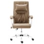 Taupegrauer Massage-Bürostuhl aus Stoff von vidaXL, Bürostühle - Ref: Foro24-20316, Preis: 190,60 €, Rabatt: %