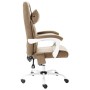 Taupegrauer Massage-Bürostuhl aus Stoff von vidaXL, Bürostühle - Ref: Foro24-20316, Preis: 190,60 €, Rabatt: %
