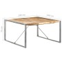 Esstisch aus rauem Mangoholz, 140 x 140 x 75 cm von vidaXL, Küchen- und Esstische - Ref: Foro24-321575, Preis: 194,28 €, Raba...