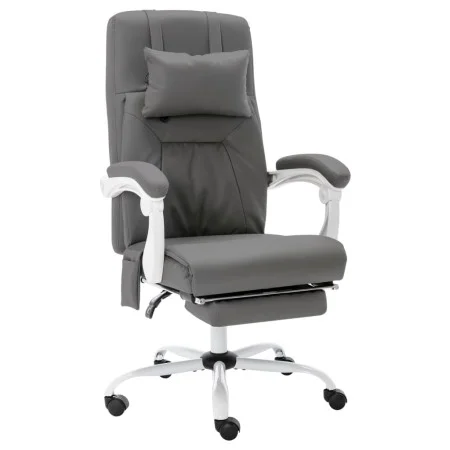 Gray synthetic leather massage office chair by vidaXL, Office chairs - Ref: Foro24-20315, Price: 195,72 €, Discount: %