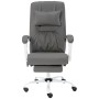 Grauer Massage-Bürostuhl aus Kunstleder von vidaXL, Bürostühle - Ref: Foro24-20315, Preis: 198,78 €, Rabatt: %