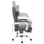 Gray synthetic leather massage office chair by vidaXL, Office chairs - Ref: Foro24-20315, Price: 195,72 €, Discount: %