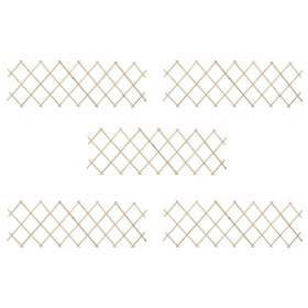 Vallas enrejadas 5 uds madera de abeto 180x60 cm Vallas enrejadas 5 uds madera de abeto 180x60 cm