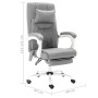 Massage-Bürostuhl aus grauem Stoff von vidaXL, Bürostühle - Ref: Foro24-20318, Preis: 187,84 €, Rabatt: %
