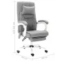Silla de oficina de masaje de tela gris de vidaXL, Sillas de oficina - Ref: Foro24-20318, Precio: 185,01 €, Descuento: %