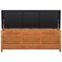 Caja de almacenaje jardín madera maciza eucalipto 150x50x55 cm