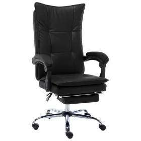 Bürostuhl aus schwarzem Kunstleder von vidaXL, Bürostühle - Ref: Foro24-20352, Preis: 179,29 €, Rabatt: %