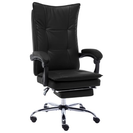 Bürostuhl aus schwarzem Kunstleder von vidaXL, Bürostühle - Ref: Foro24-20352, Preis: 181,84 €, Rabatt: %
