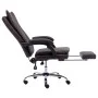 Silla de oficina de cuero sintético marrón de vidaXL, Sillas de oficina - Ref: Foro24-20353, Precio: 172,91 €, Descuento: %