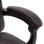 Silla de oficina de cuero sintético marrón de vidaXL, Sillas de oficina - Ref: Foro24-20353, Precio: 172,91 €, Descuento: %