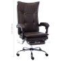 Brauner Bürostuhl aus Kunstleder von vidaXL, Bürostühle - Ref: Foro24-20353, Preis: 175,33 €, Rabatt: %