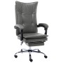 Silla de oficina de cuero sintético gris antracita de vidaXL, Sillas de oficina - Ref: Foro24-20354, Precio: 175,37 €