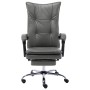 Silla de oficina de cuero sintético gris antracita de vidaXL, Sillas de oficina - Ref: Foro24-20354, Precio: 175,37 €