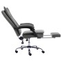 Silla de oficina de cuero sintético gris antracita de vidaXL, Sillas de oficina - Ref: Foro24-20354, Precio: 175,37 €
