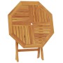 Mesa de jardín plegable madera de teca maciza 85x85x76 cm