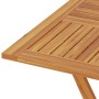 Mesa de jardín plegable madera de teca maciza 85x85x76 cm