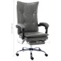 Silla de oficina de cuero sintético gris antracita de vidaXL, Sillas de oficina - Ref: Foro24-20354, Precio: 175,37 €