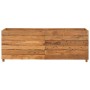 Arriate elevado madera de teca reciclada y acero 150x40x55 cm en Maceteros y jardineras | Comprar online en Foro24