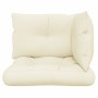 Cojines para sofá de palets 3 unidades tela crema