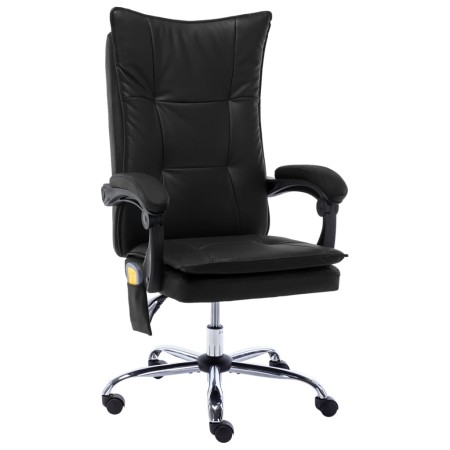 Schwarzer Massage-Bürostuhl aus Kunstleder von vidaXL, Bürostühle - Ref: Foro24-20356, Preis: 210,69 €, Rabatt: %