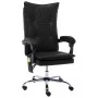 Silla de oficina de masaje de cuero sintético negra de vidaXL, Sillas de oficina - Ref: Foro24-20356, Precio: 207,31 €, Descu...
