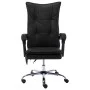 Silla de oficina de masaje de cuero sintético negra de vidaXL, Sillas de oficina - Ref: Foro24-20356, Precio: 207,31 €, Descu...