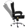 Silla de oficina de masaje de cuero sintético negra de vidaXL, Sillas de oficina - Ref: Foro24-20356, Precio: 207,31 €, Descu...