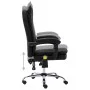 Silla de oficina de masaje de cuero sintético negra de vidaXL, Sillas de oficina - Ref: Foro24-20356, Precio: 207,31 €, Descu...
