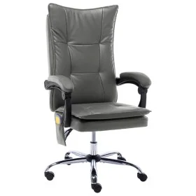 Anthracite Gray Faux Leather Massage Office Chair by vidaXL, Office chairs - Ref: Foro24-20358, Price: 197,21 €, Discount: %