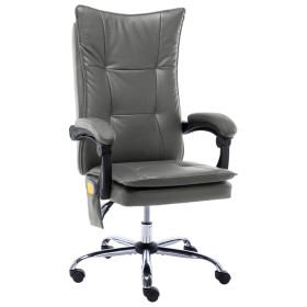 Anthrazitgrauer Massage-Bürostuhl aus Kunstleder von vidaXL, Bürostühle - Ref: Foro24-20358, Preis: 200,33 €, Rabatt: %