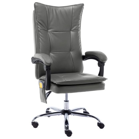 Anthrazitgrauer Massage-Bürostuhl aus Kunstleder von vidaXL, Bürostühle - Ref: Foro24-20358, Preis: 200,33 €, Rabatt: %