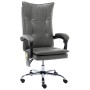 Silla de oficina de masaje de cuero sintético gris antracita de vidaXL, Sillas de oficina - Ref: Foro24-20358, Precio: 200,22 €