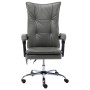 Silla de oficina de masaje de cuero sintético gris antracita de vidaXL, Sillas de oficina - Ref: Foro24-20358, Precio: 200,22 €