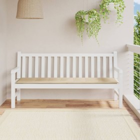 Cojín de banco de jardín tela Oxford beige 180x50x3 cm Cojín de banco de jardín tela Oxford beige 180x50x3 cm