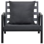 Muebles de jardín 5 pzas y cojines de aluminio gris oscuro