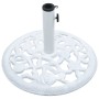 Base de sombrilla de hierro fundido blanco 12 kg 48 cm