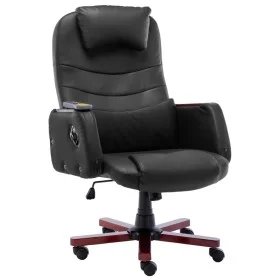 Schwarzer Massage-Bürostuhl aus Kunstleder von vidaXL, Bürostühle - Ref: Foro24-20379, Preis: 258,02 €, Rabatt: %