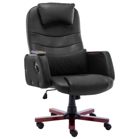 Schwarzer Massage-Bürostuhl aus Kunstleder von vidaXL, Bürostühle - Ref: Foro24-20379, Preis: 262,01 €, Rabatt: %