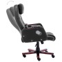 Silla de oficina de masaje de cuero sintético negra de vidaXL, Sillas de oficina - Ref: Foro24-20379, Precio: 262,01 €, Descu...