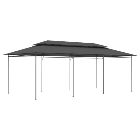 Cenador gris antracita 600x298x270 cm en Carpas y cenadores | Comprar online en Foro24