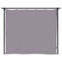 Cenador con cortinas acero gris antracita 3x3 m