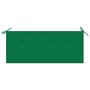 Banco de jardín plegable con cojín bambú 118 cm